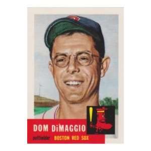  Dom DiMaggio 1953 Topps Archives Baseball Reprint Card 