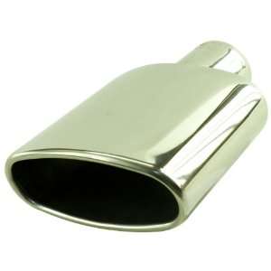   Auto Parts 2 1/4 Weld On Slanted Oval Exhaust Muffler Tip Automotive