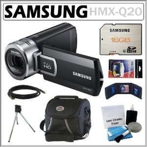 Samsung HMX Q20 HD Camcorder with 20x Optical Zoom and 2.7 
