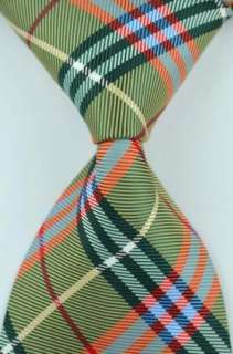 248 cyan green stirpes mesh classic Mens Necktie tie  