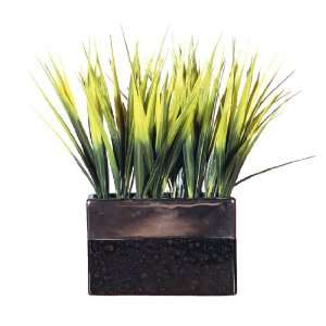   12 Potted Artificial Natural Mixed Green Grass Plant