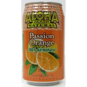  12 CANS   100% ALL NATURAL PASSION ORANGE JUICE from 