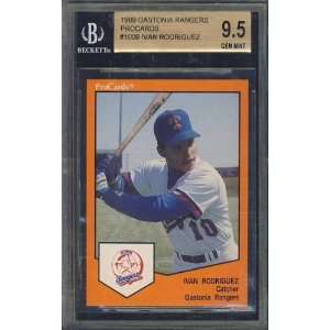  1989 Procards Gastonia Ivan Rodriguez Bgs 9.5 Gem Rare 