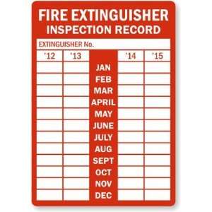  Fire Extinguisher Inspection Record (month and year 