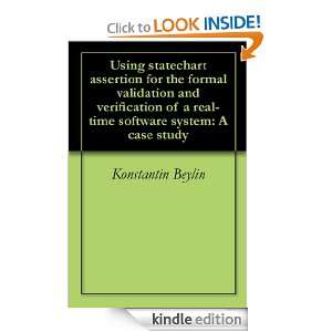 Using statechart assertion for the formal validation and verification 