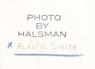 ALEXIS SMITH/PHILIPPE HALSMAN ’44 VINTAGE 10X13 DW  