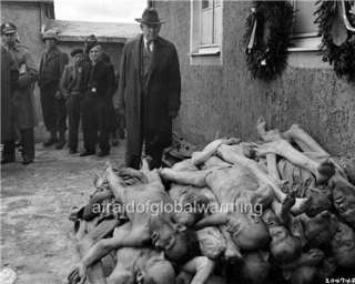 Photo 1945 US Senator Viewing Bodies at Buchenwald Concentration Camp 