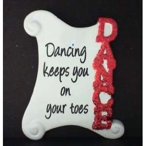  Dance on Your Toes Personalized Gift Tag with Magnet 