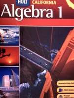 Algebra 1 California Edition Textbook by Edward B. Burger (2008 