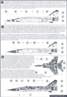 Begemot Decals 1/72 MIKOYAN MiG 25 FOXBAT Russian Fighter w/Masks 