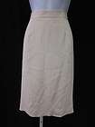 NWT VIE BY VICTORIA ROYAL Beige Straight Pencil Knee Length Skirt Size 