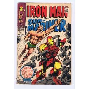 Iron Man & Sub Mariner #1 Vintage 1968 Prelude to #1 Good Condition 