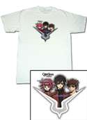 Code Geass Zero, Suzaku, Kallen Geass T Shirt Adult Small