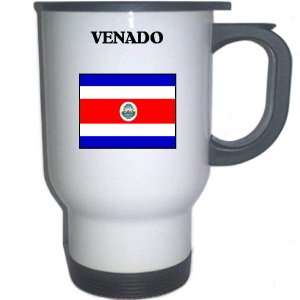  Costa Rica   VENADO White Stainless Steel Mug 