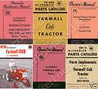   FARMALL CUB & LO BOY Owner Manual 1947 1964 Maintenance PARTS MANUALS