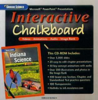 Glencoe Indiana Science Interactive Chalkboard G6 PC CD  