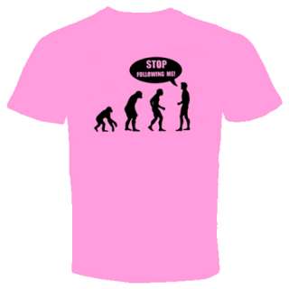Evolution Funny T shirt Stop Following Me Game Over  
