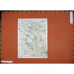 1965 Colour Map Plan Velletri Roma Frascati Alband