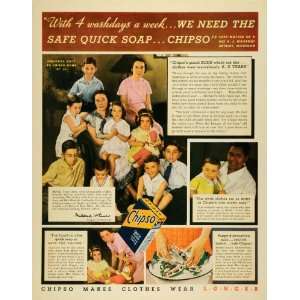   Detergent Julie Girardot Family   Original Print Ad