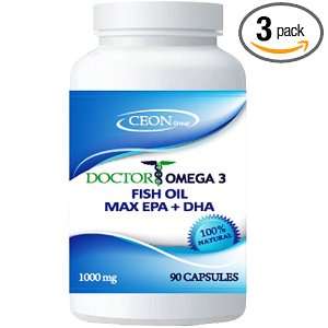  X3 Doctor Omega 3 Fish Oil Max EPA + DHA   90 Capsules 