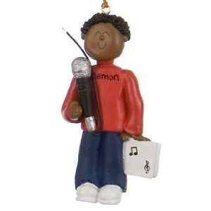  Personalized Ethnic Singer with Microphone   Male 