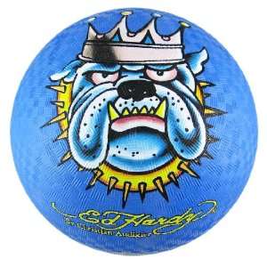    Blue Ed Hardy King Dog Playground Ball Kick Dodgeball Toys & Games