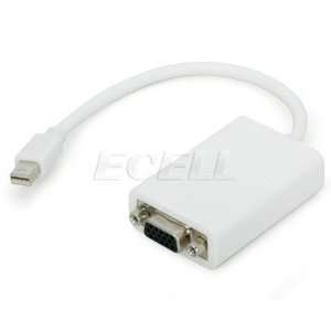    Ecell   MINI DISPLAY PORT TO VGA ADAPTER FOR APPLE MAC Electronics