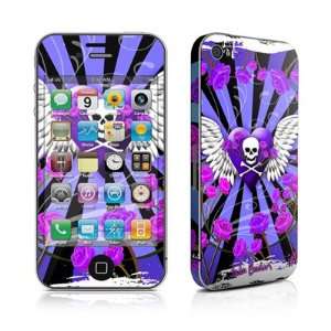  & Roses Purple Design Protective Skin Decal Sticker for Apple iPhone 