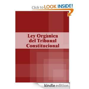 Ley Orgánica del Tribunal Constitucional (España) (Spanish Edition 
