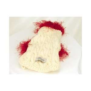   Snow White/Cherry Apple Aspen Dog Sweater (XSmall)