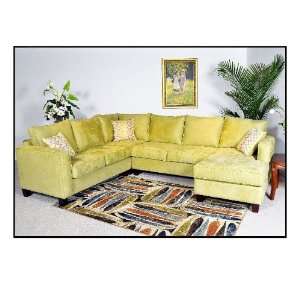  Benchmark Upholstery Angie 4PC Sectional Sofa