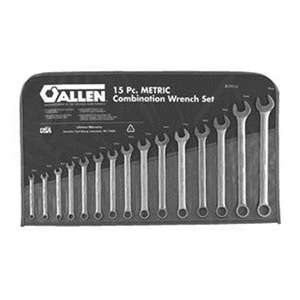 Allen 29016 15pc Metric Combo Wrench Set USA  