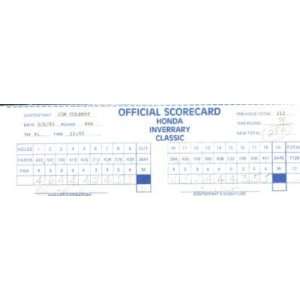  Jim Colbert Signed 83 Honda Classic Score Card Psa Coa 