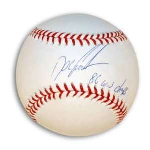  Dwight Doc Gooden Signed MLB Baseball 86 WS Champs 