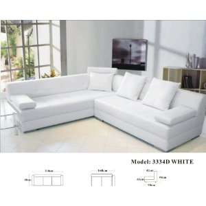  LF EV 3334D Modern Sectional Leather Sofa