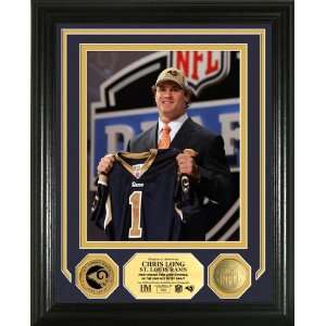 Chris Long Draft Day 24KT Gold Coin Photo Mint