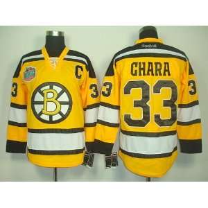   #33 NHL Boston Bruins Yellow Hockey Jersey Sz50