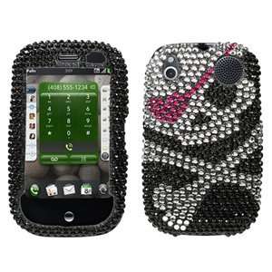  Palm Pre, Pre Plus Diamante Phone Protector Cover, Skull 