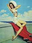1939 David W. Siben Girlie Sittin Pretty Matchcover  Bay Shore NY 