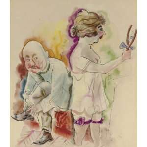     George Grosz   24 x 28 inches   Married couple 1