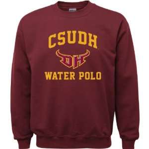 Cal State Dominguez Hills Toros Maroon Youth Water Polo Arch Crewneck 