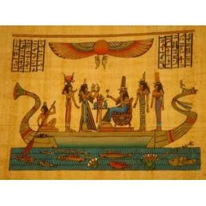  Party on the Boat Egyptian PAPYRUS 8x12(20x30cm)