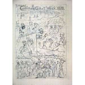  1878 Canterbury Cricket Week Sport Stagers Epilogue