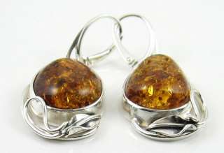 Amber Pleasure EARRINGS   Amber Silver Jewellery