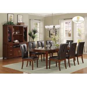  Cherry Wood Finish Keyhole Dining Room Collection