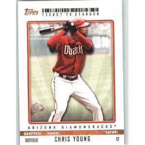 Chris Young   Arizona Diamondbacks / Topps Ticket to Stardom Baseball 