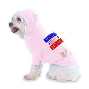 VOTE FOR JOSIAH Hooded (Hoody) T Shirt with pocket for your Dog or Cat 