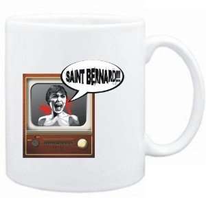   Mug White  Saint Bernard   TV Horror Movie Dogs