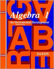 Saxon Algebra 1, 3rd Edition Homeschool Kit, (1565771230), Saxon 