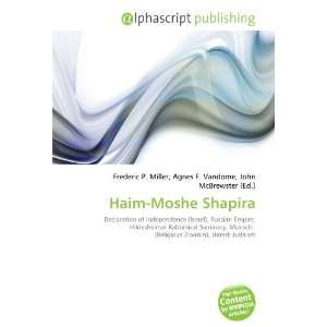  Haim Moshe Shapira (9786133968363) Books